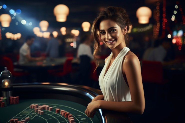 Live blackjack table streaming on mobile phone screen