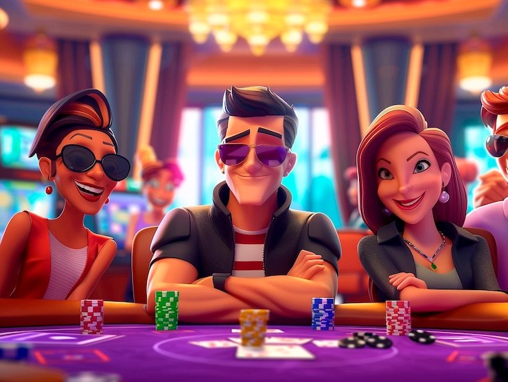 Live dealer displaying Texas Hold'em Bonus cards on mobile screen